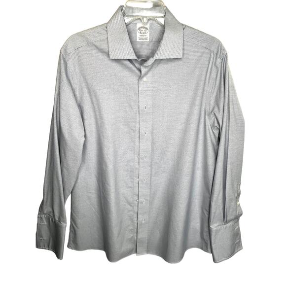 Brooks Brothers Other - Brooks Brothers men's long sleeve button down shirt, blue/white, 16-1/2 - 33